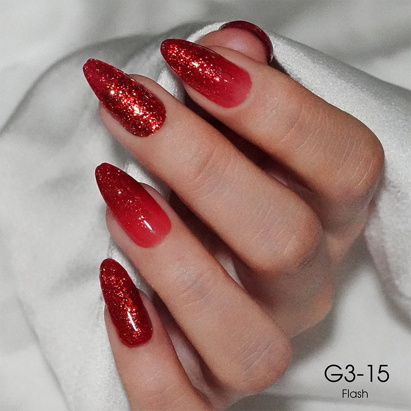 LAVIS Glitter G03 - 15 - Gel Polish 0.5 oz - Barbie Collection - DTK Nail Supply