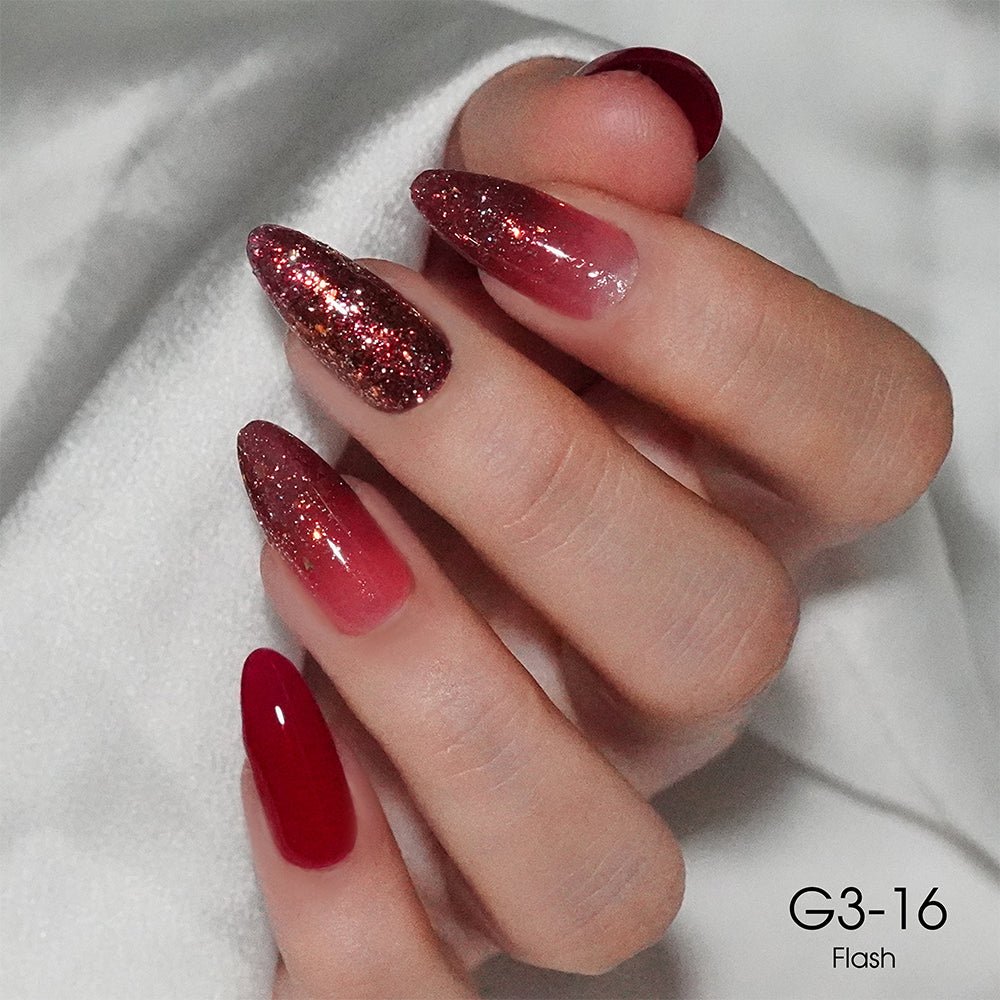 LAVIS Glitter G03 - 16 - Gel Polish 0.5 oz - Barbie Collection - DTK Nail Supply