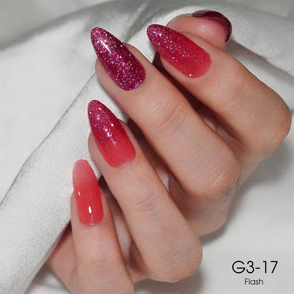 LAVIS Glitter G03 - 17 - Gel Polish 0.5 oz - Barbie Collection - DTK Nail Supply