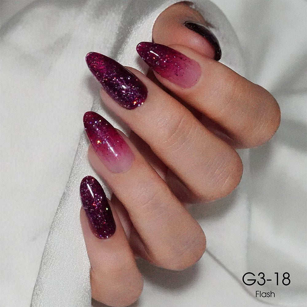 LAVIS Glitter G03 - 18 - Gel Polish 0.5 oz - Barbie Collection - DTK Nail Supply