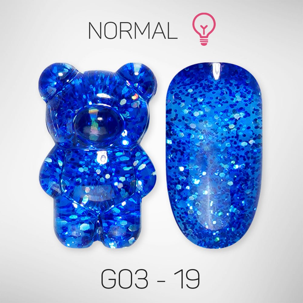 LAVIS Glitter G03 - 19 - Gel Polish 0.5 oz - Barbie Collection - DTK Nail Supply