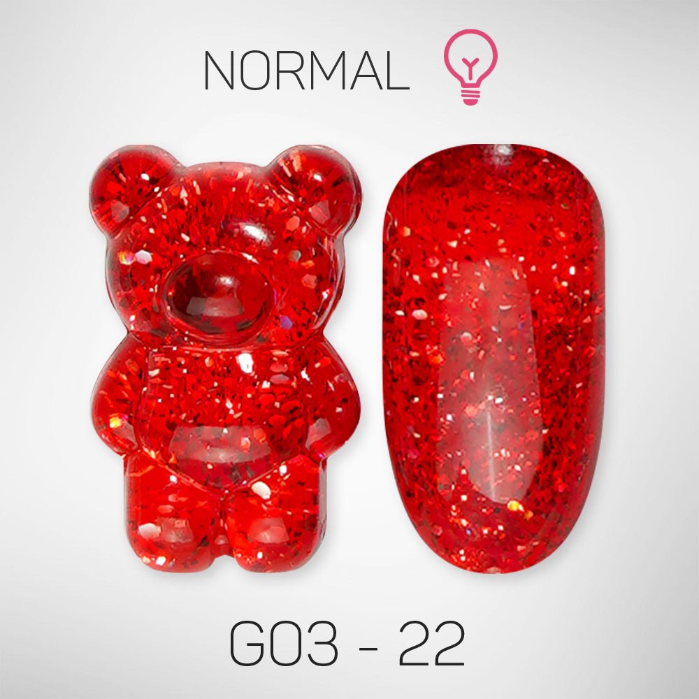 LAVIS Glitter G03 - 22 - Gel Polish 0.5 oz - Barbie Collection - DTK Nail Supply