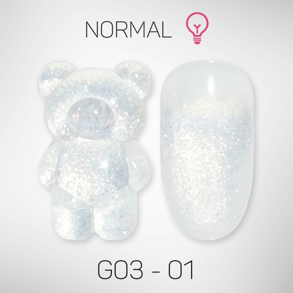 LAVIS Glitter G03 - Gel Polish 0.5 oz - Barbie Collection V2 - DTK Nail Supply