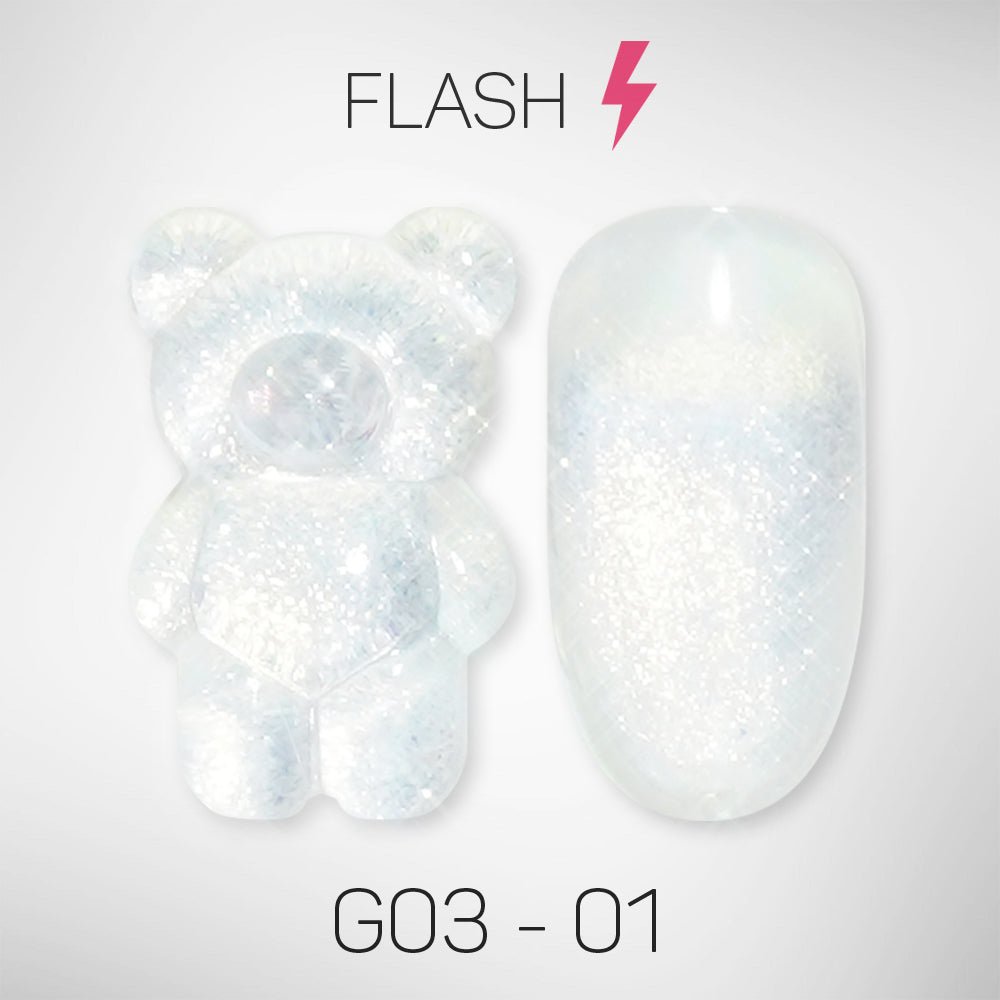 LAVIS Glitter G03 - Gel Polish 0.5 oz - Barbie Collection V2 - DTK Nail Supply