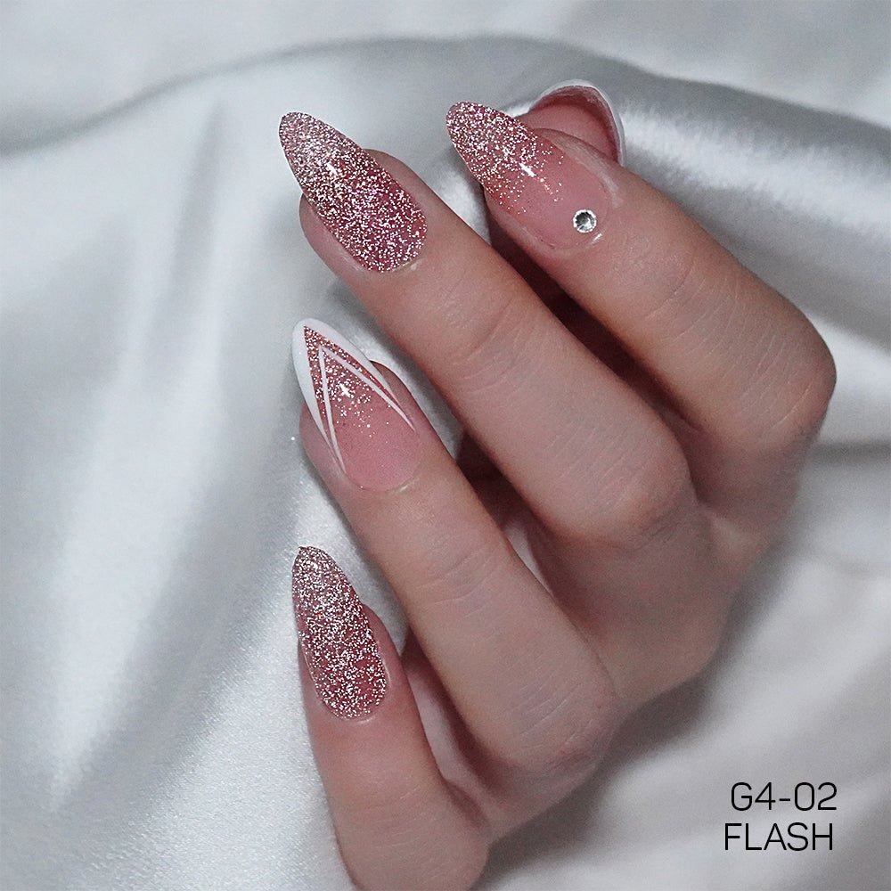 LAVIS Glitter G04 - 02 - Gel Polish 0.5 oz - Couture Collection - DTK Nail Supply