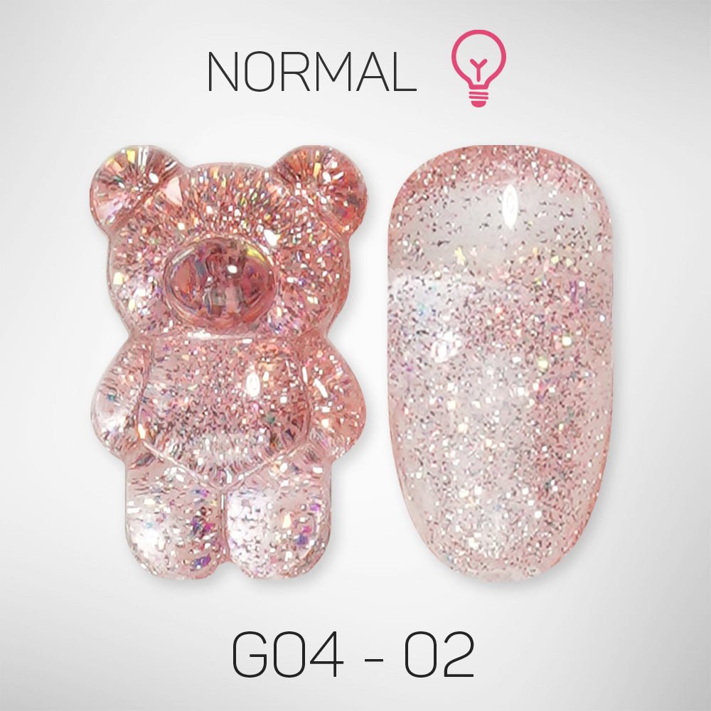 LAVIS Glitter G04 - 02 - Gel Polish 0.5 oz - Couture Collection - DTK Nail Supply