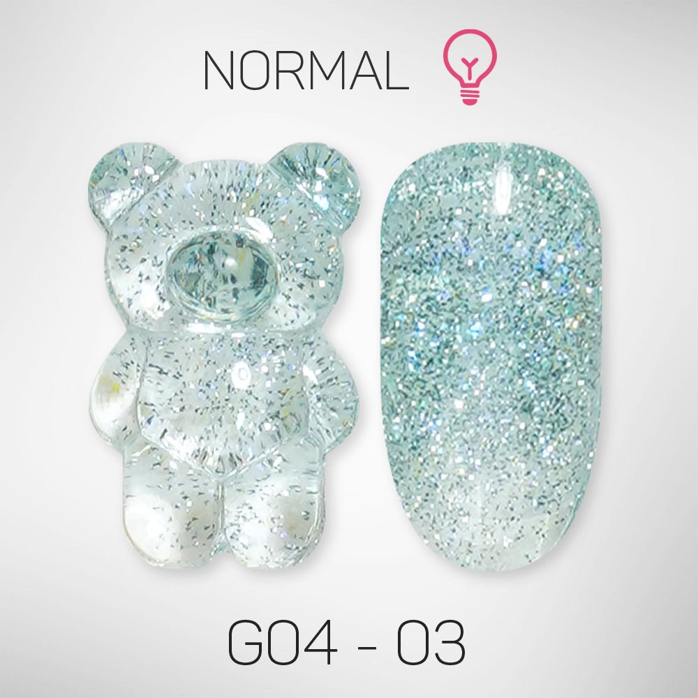 LAVIS Glitter G04 - 03 - Gel Polish 0.5 oz - Couture Collection - DTK Nail Supply