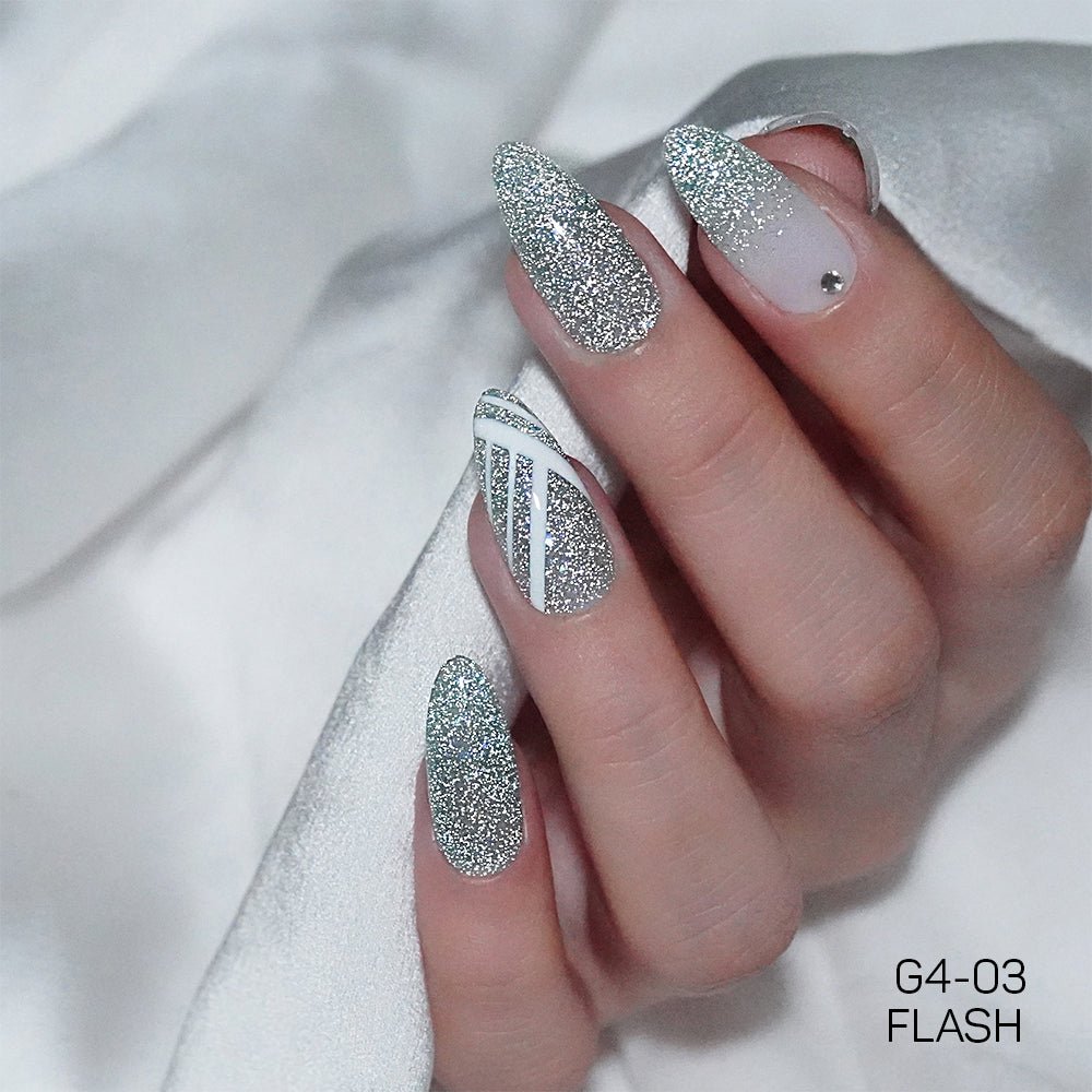 LAVIS Glitter G04 - 03 - Gel Polish 0.5 oz - Couture Collection - DTK Nail Supply