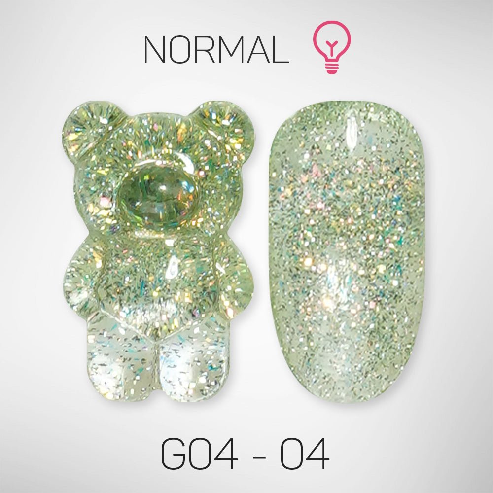 LAVIS Glitter G04 - 04 - Gel Polish 0.5 oz - Couture Collection - DTK Nail Supply
