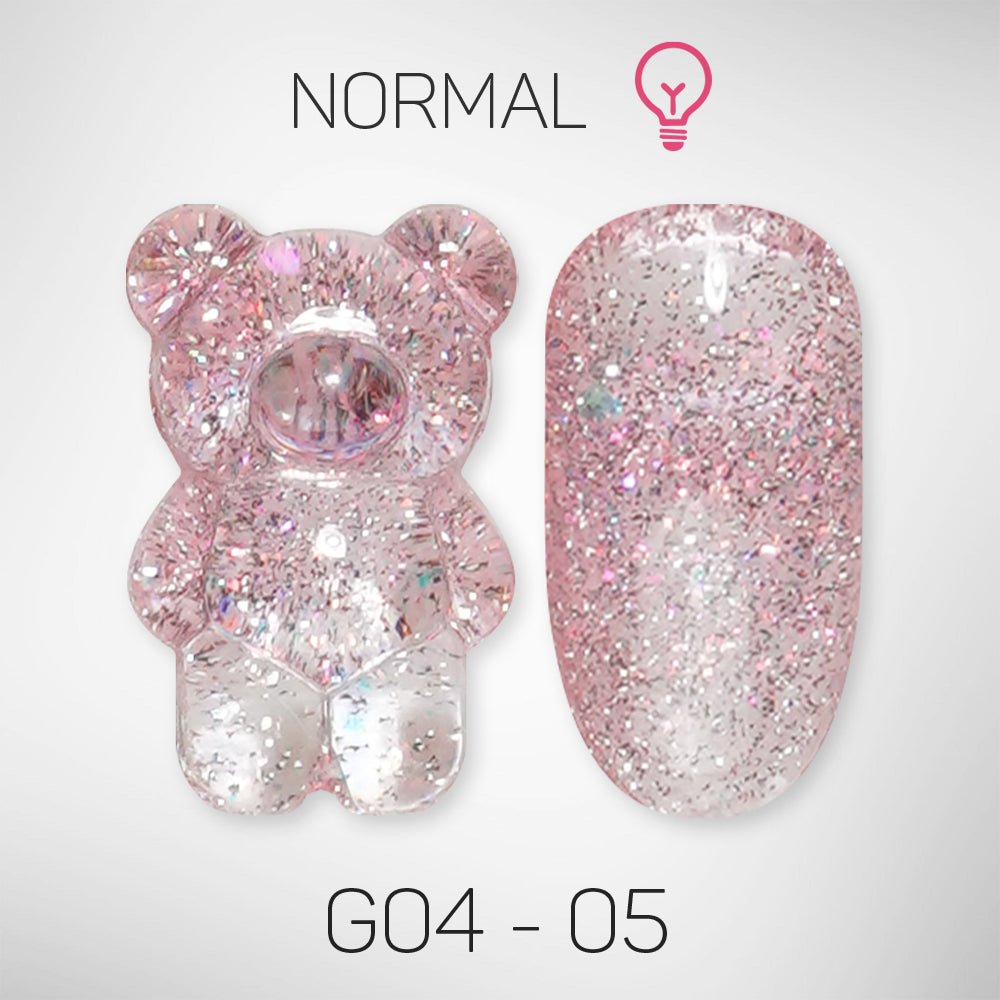 LAVIS Glitter G04 - 05 - Gel Polish 0.5 oz - Couture Collection - DTK Nail Supply