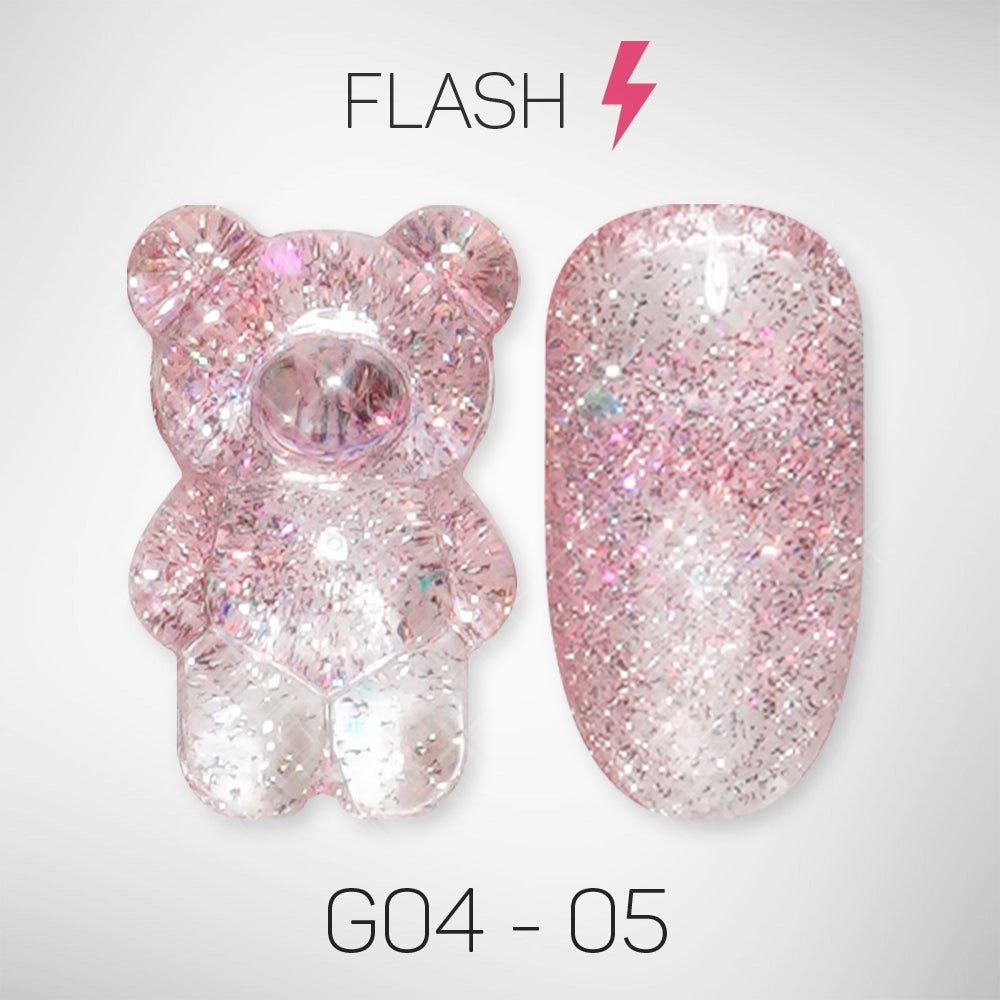 LAVIS Glitter G04 - 05 - Gel Polish 0.5 oz - Couture Collection - DTK Nail Supply