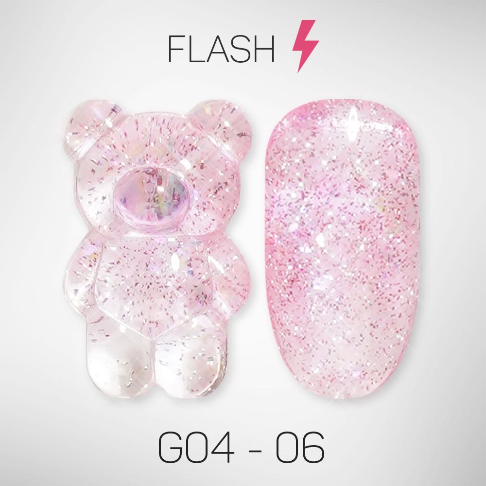 LAVIS Glitter G04 - 06 - Gel Polish 0.5 oz - Couture Collection - DTK Nail Supply