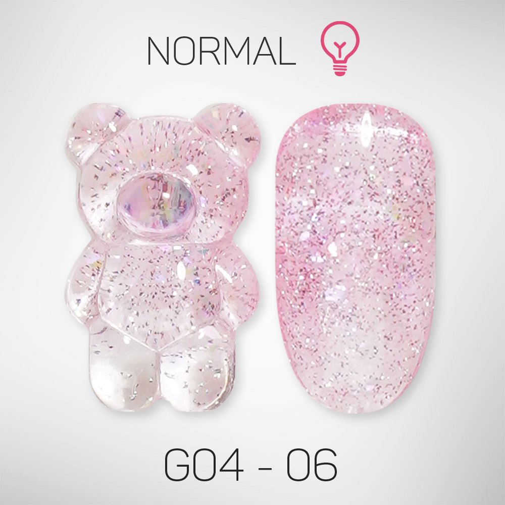 LAVIS Glitter G04 - 06 - Gel Polish 0.5 oz - Couture Collection - DTK Nail Supply