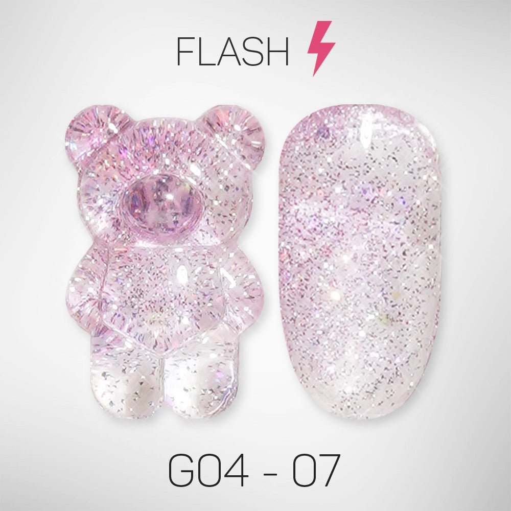 LAVIS Glitter G04 - 07 - Gel Polish 0.5 oz - Couture Collection - DTK Nail Supply