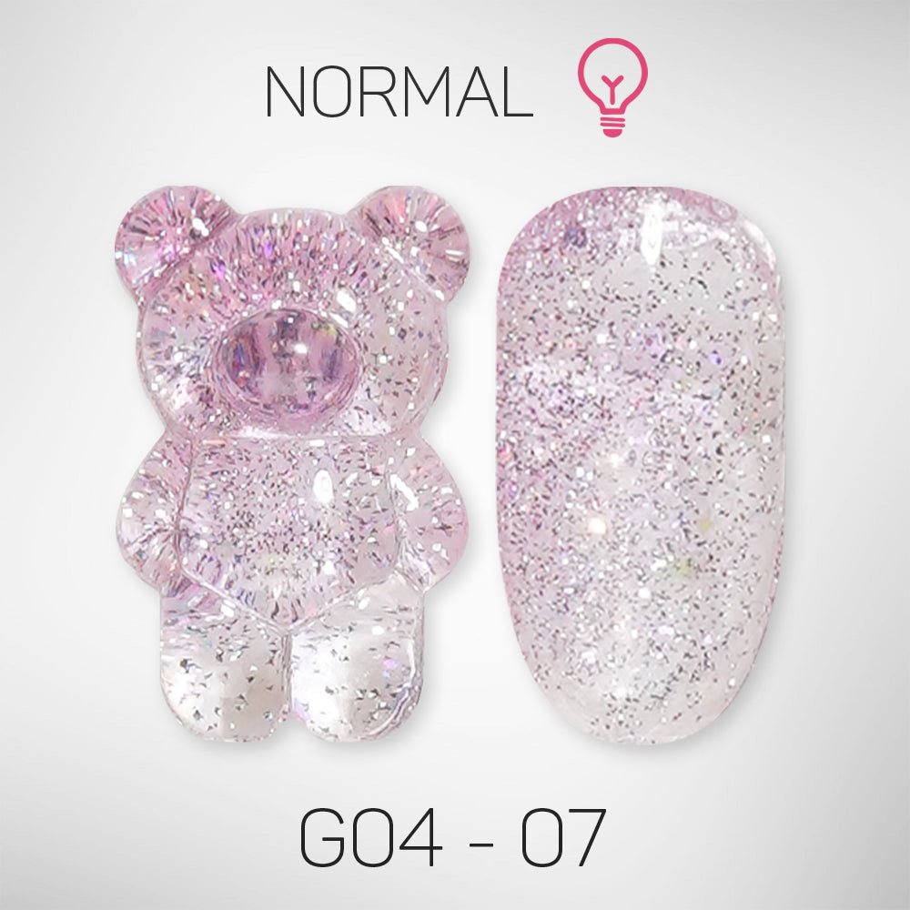 LAVIS Glitter G04 - 07 - Gel Polish 0.5 oz - Couture Collection - DTK Nail Supply