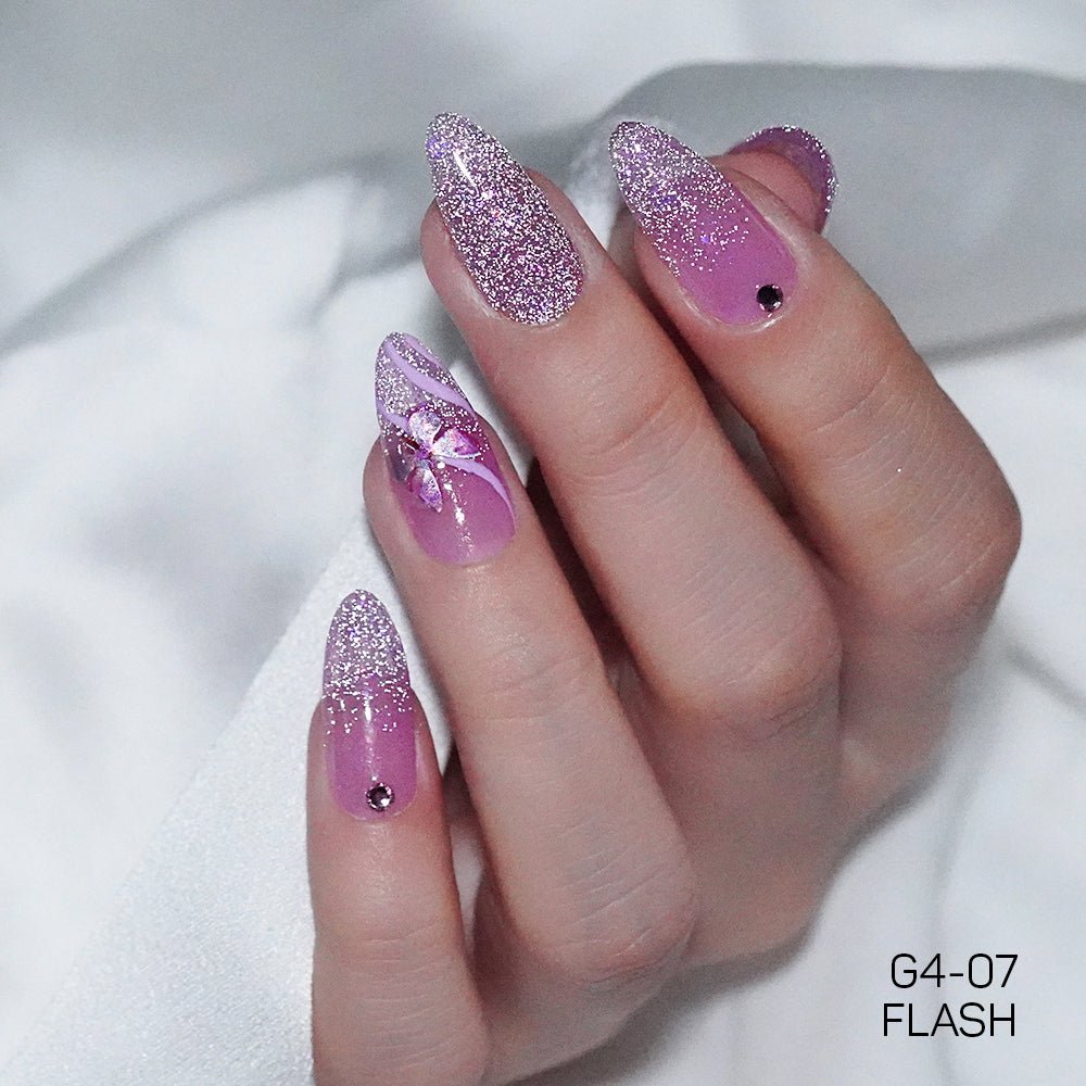LAVIS Glitter G04 - 07 - Gel Polish 0.5 oz - Couture Collection - DTK Nail Supply