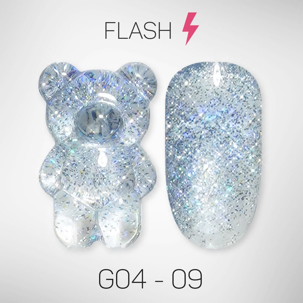 LAVIS Glitter G04 - 09 - Gel Polish 0.5 oz - Couture Collection - DTK Nail Supply