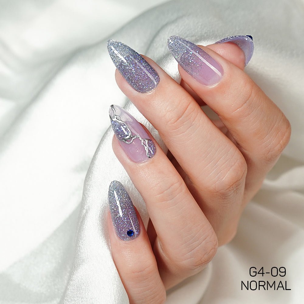 LAVIS Glitter G04 - 09 - Gel Polish 0.5 oz - Couture Collection - DTK Nail Supply