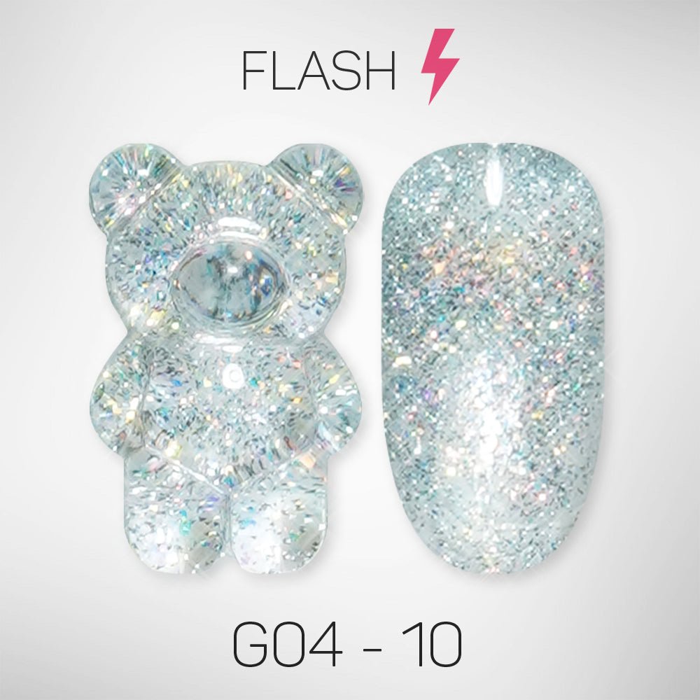 LAVIS Glitter G04 - 10 - Gel Polish 0.5 oz - Couture Collection - DTK Nail Supply