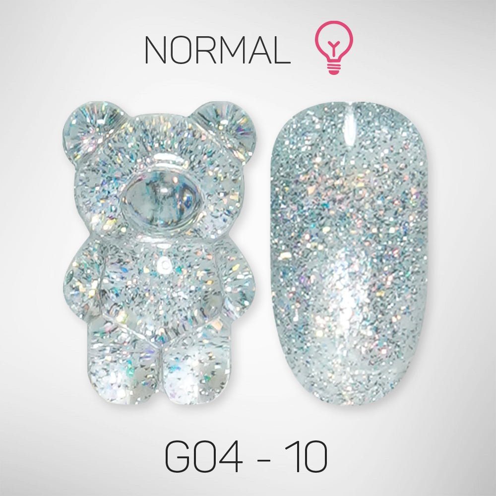LAVIS Glitter G04 - 10 - Gel Polish 0.5 oz - Couture Collection - DTK Nail Supply
