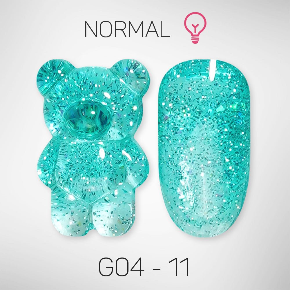 LAVIS Glitter G04 - 11 - Gel Polish 0.5 oz - Couture Collection - DTK Nail Supply