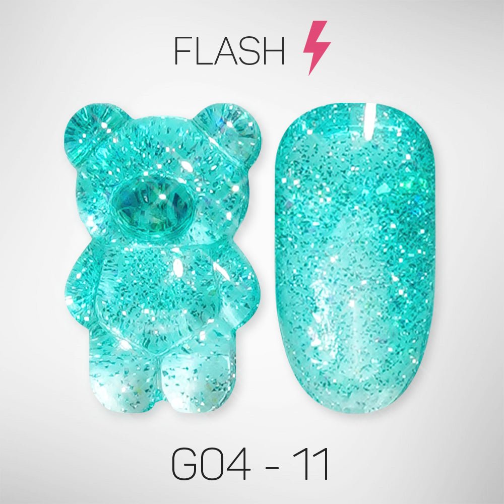 LAVIS Glitter G04 - 11 - Gel Polish 0.5 oz - Couture Collection - DTK Nail Supply