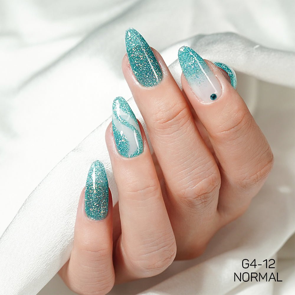 LAVIS Glitter G04 - 12 - Gel Polish 0.5 oz - Couture Collection - DTK Nail Supply