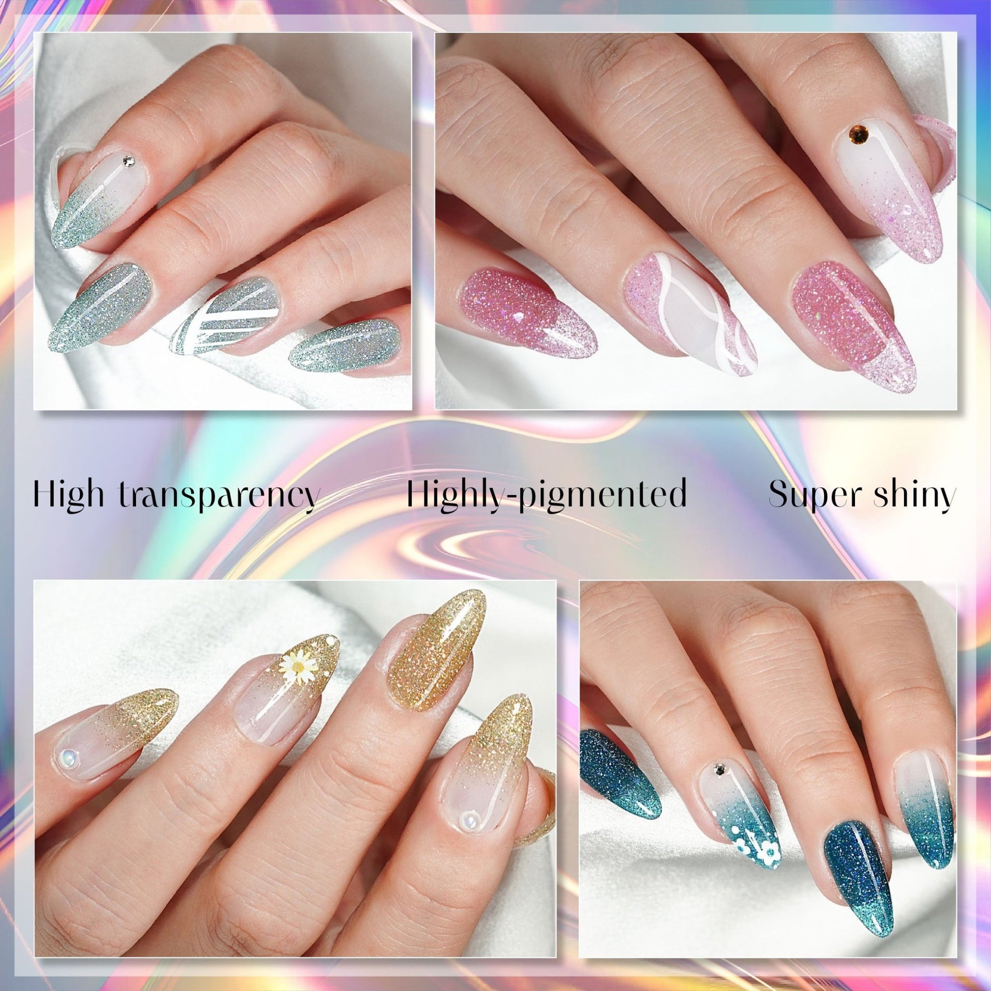 LAVIS Glitter G04 - 12 - Gel Polish 0.5 oz - Couture Collection - DTK Nail Supply