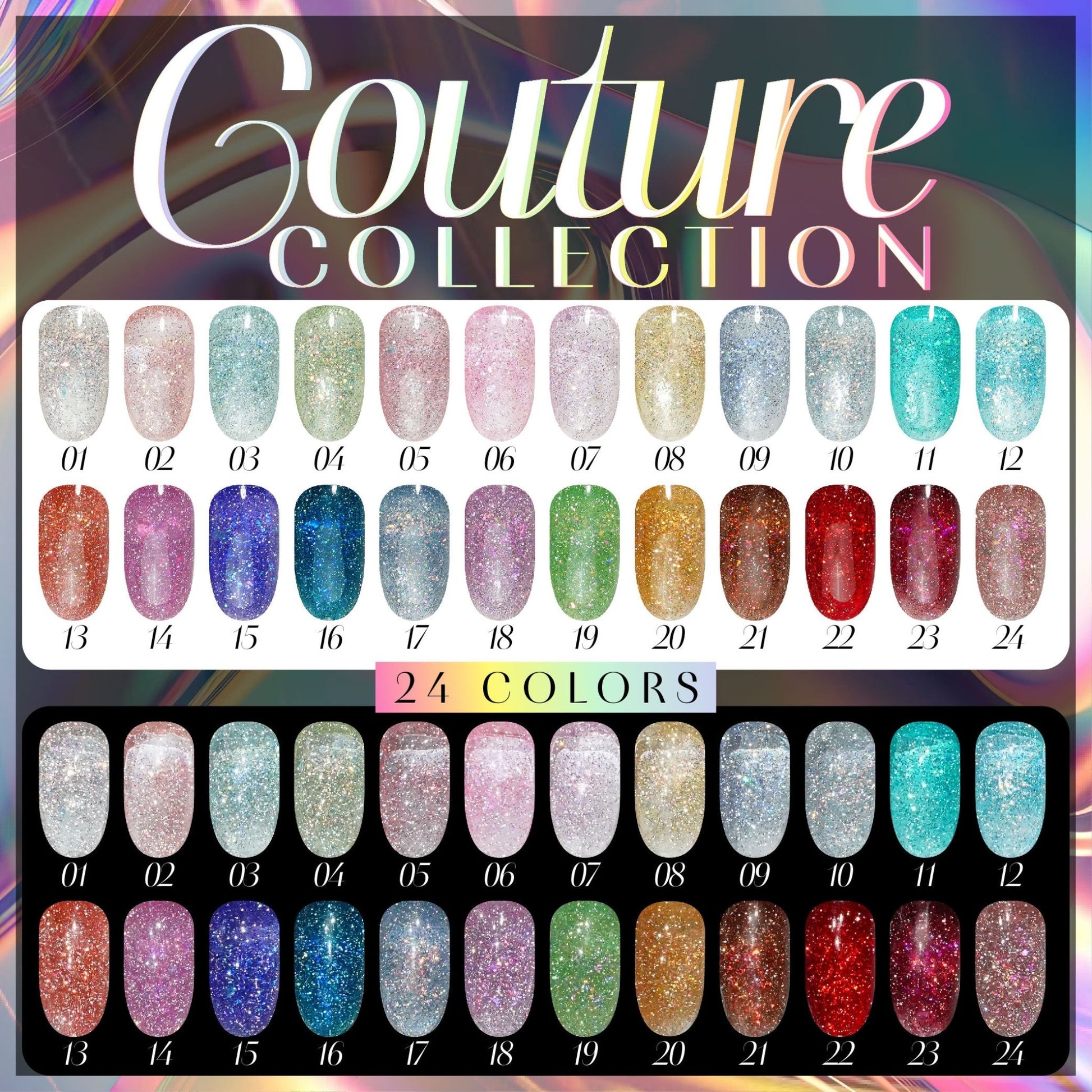 LAVIS Glitter G04 - 13 - Gel Polish 0.5 oz - Couture Collection - DTK Nail Supply