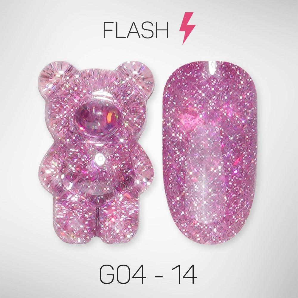 LAVIS Glitter G04 - 14 - Gel Polish 0.5 oz - Couture Collection - DTK Nail Supply