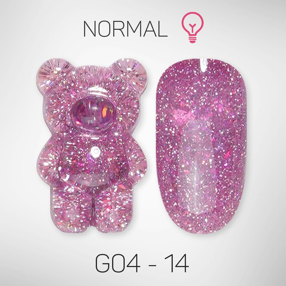 LAVIS Glitter G04 - 14 - Gel Polish 0.5 oz - Couture Collection - DTK Nail Supply