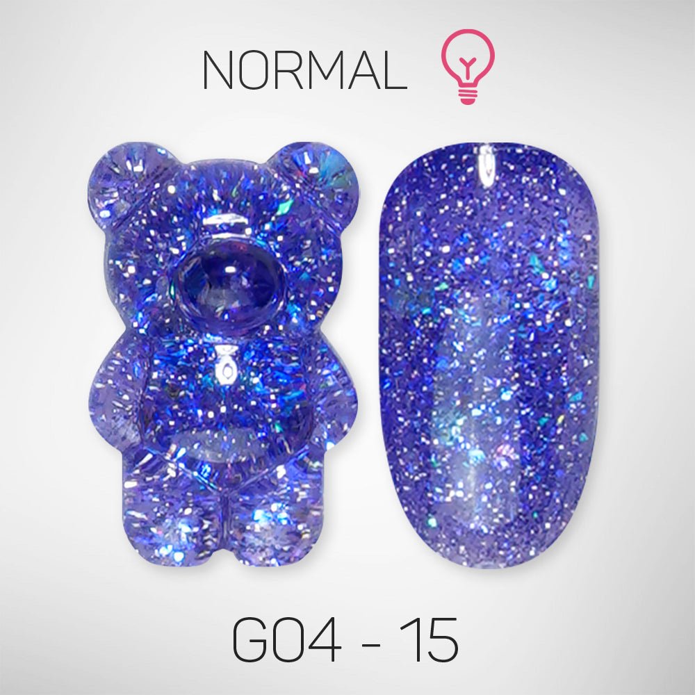 LAVIS Glitter G04 - 15 - Gel Polish 0.5 oz - Couture Collection - DTK Nail Supply