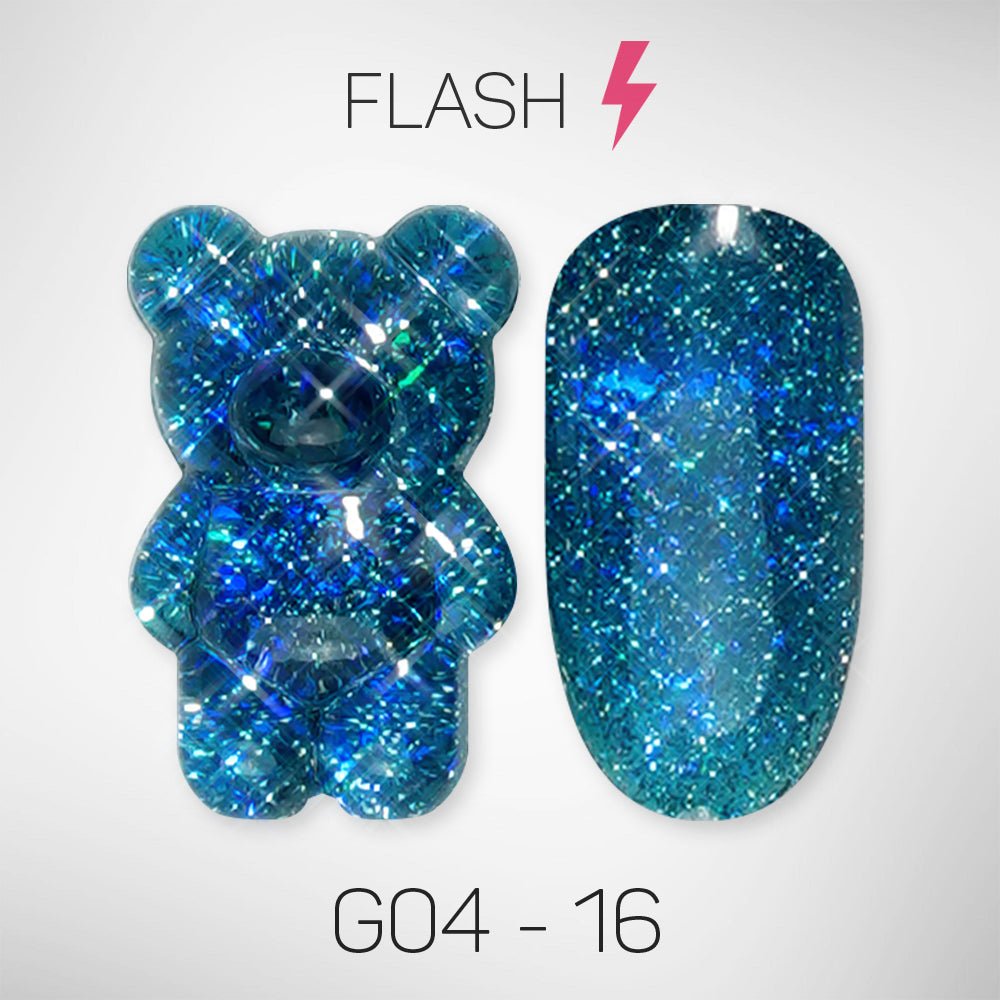 LAVIS Glitter G04 - 16 - Gel Polish 0.5 oz - Couture Collection - DTK Nail Supply