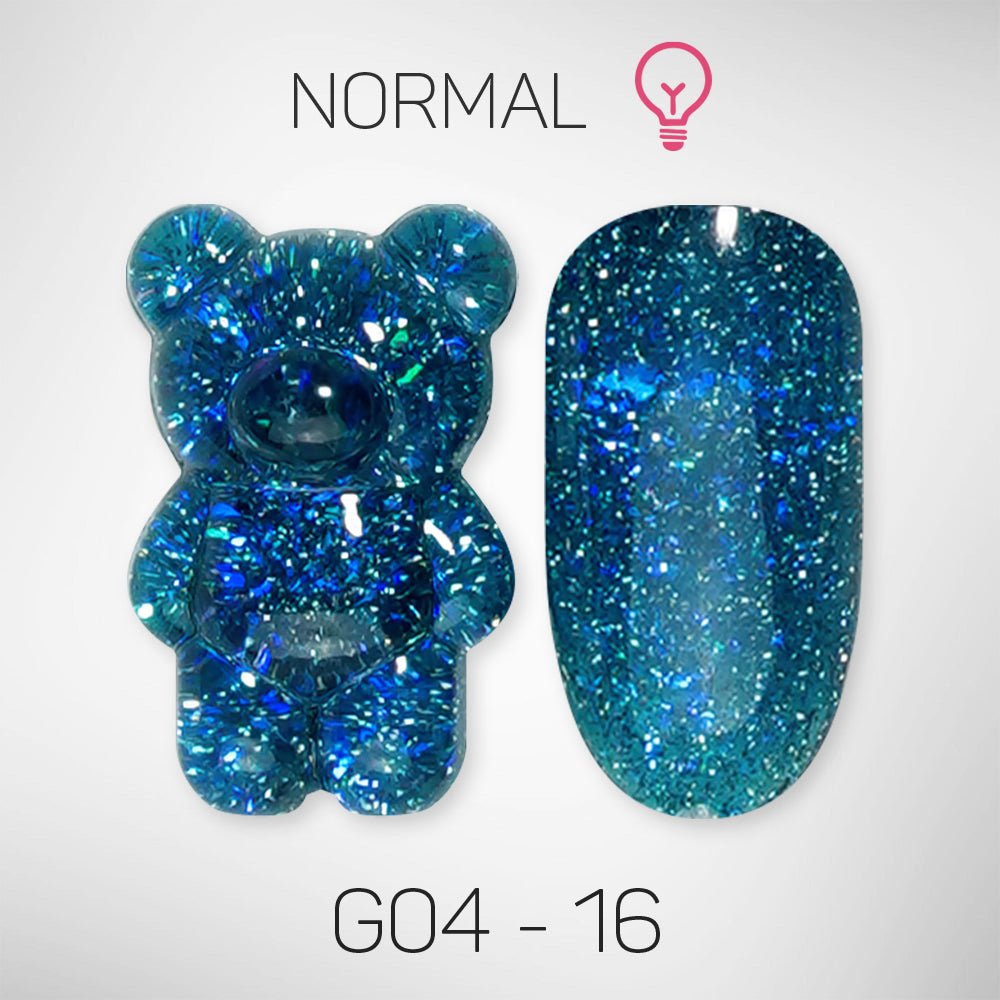 LAVIS Glitter G04 - 16 - Gel Polish 0.5 oz - Couture Collection - DTK Nail Supply