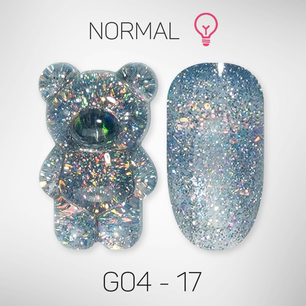 LAVIS Glitter G04 - 17 - Gel Polish 0.5 oz - Couture Collection - DTK Nail Supply