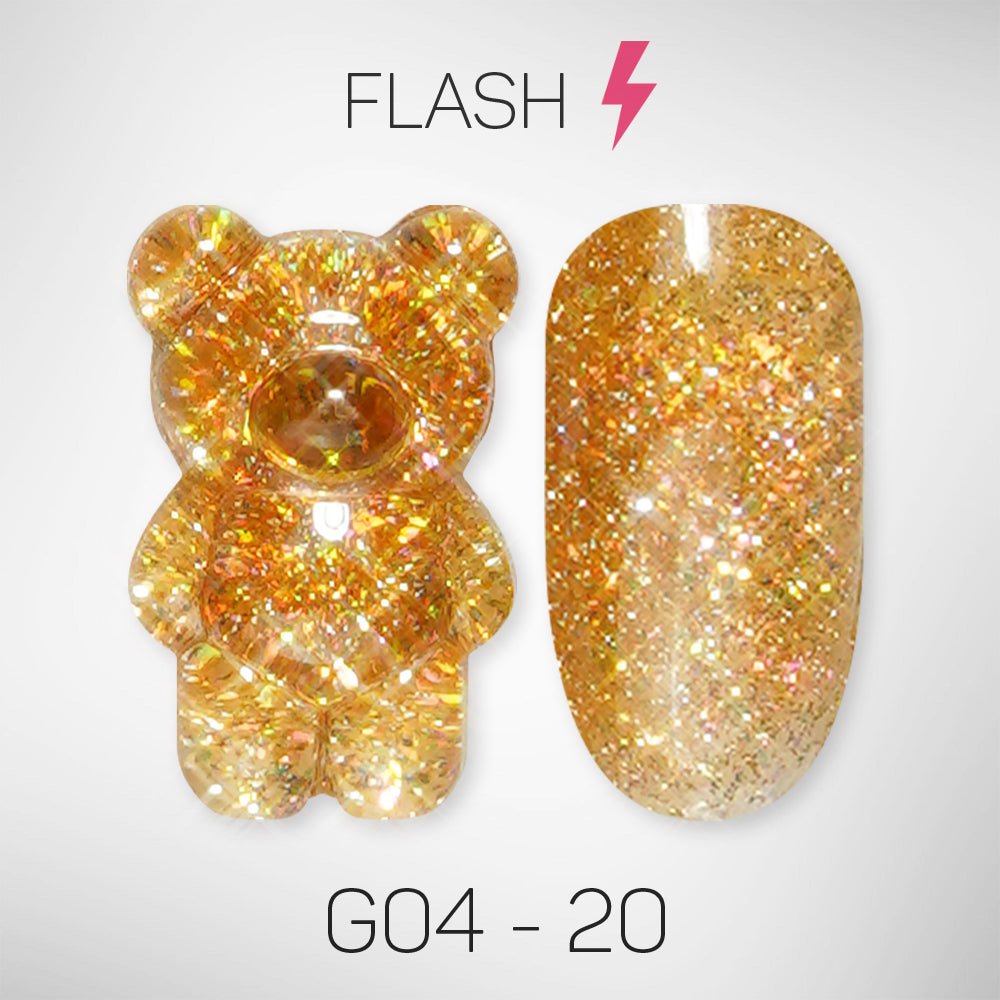 LAVIS Glitter G04 - 20 - Gel Polish 0.5 oz - Couture Collection - DTK Nail Supply