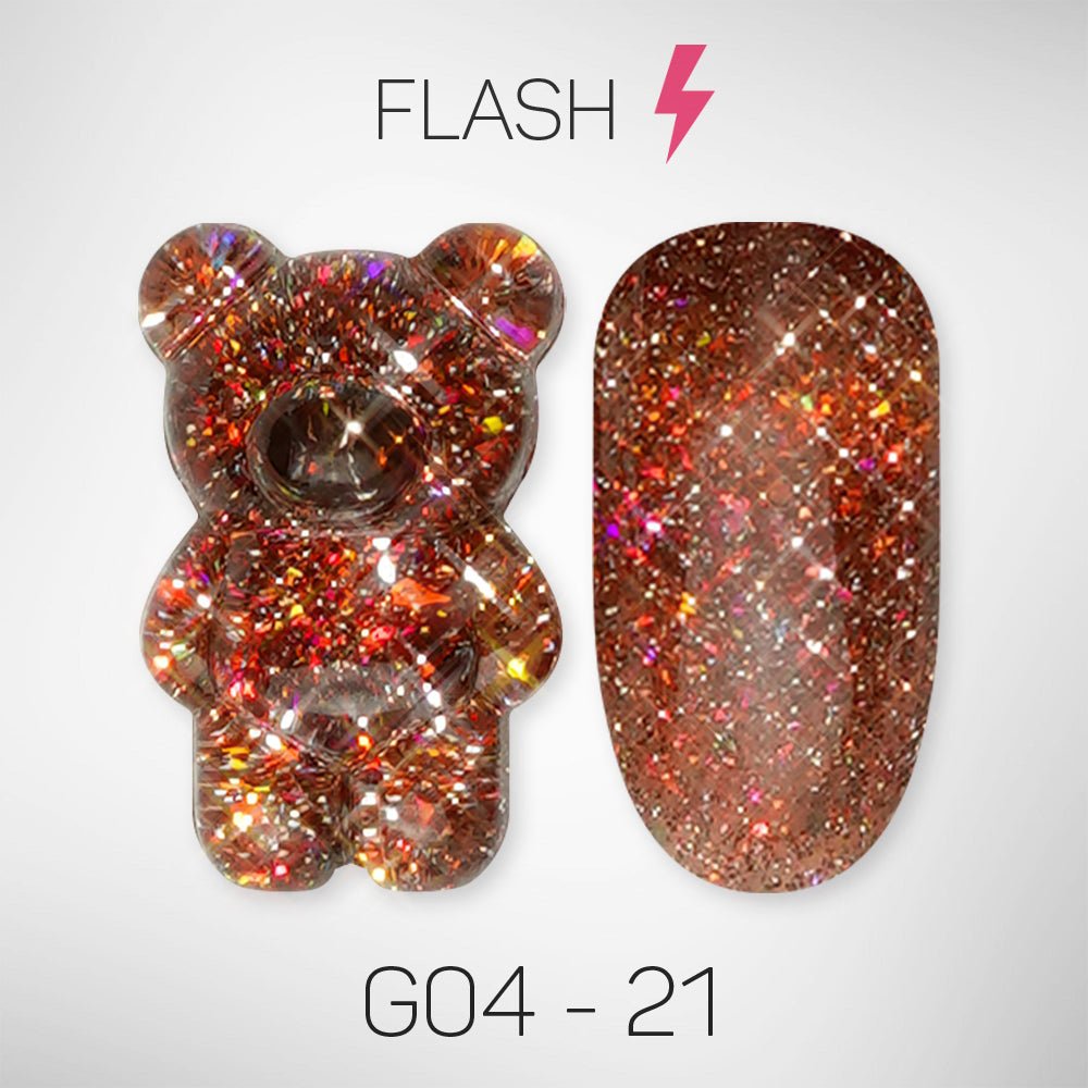 LAVIS Glitter G04 - 21 - Gel Polish 0.5 oz - Couture Collection - DTK Nail Supply