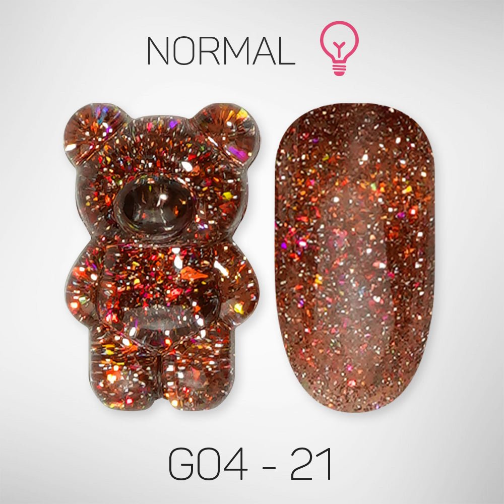 LAVIS Glitter G04 - 21 - Gel Polish 0.5 oz - Couture Collection - DTK Nail Supply