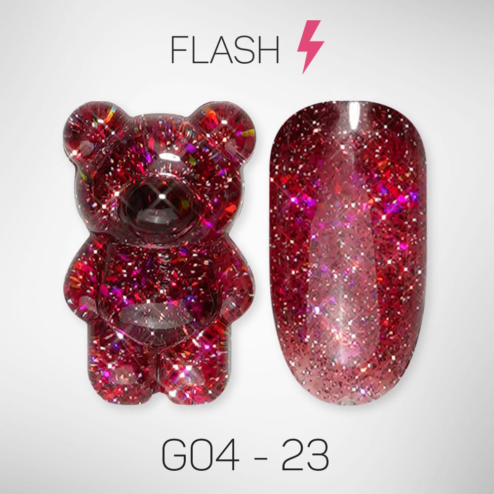 LAVIS Glitter G04 - 23 - Gel Polish 0.5 oz - Couture Collection - DTK Nail Supply