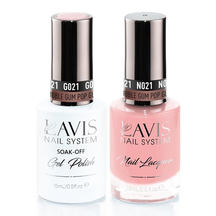 LAVIS Holiday Gift Bundle: 4 Gel & Lacquer, 1 Base Gel, 1 Top Gel - 001, 068, 021, 028 - DTK Nail Supply