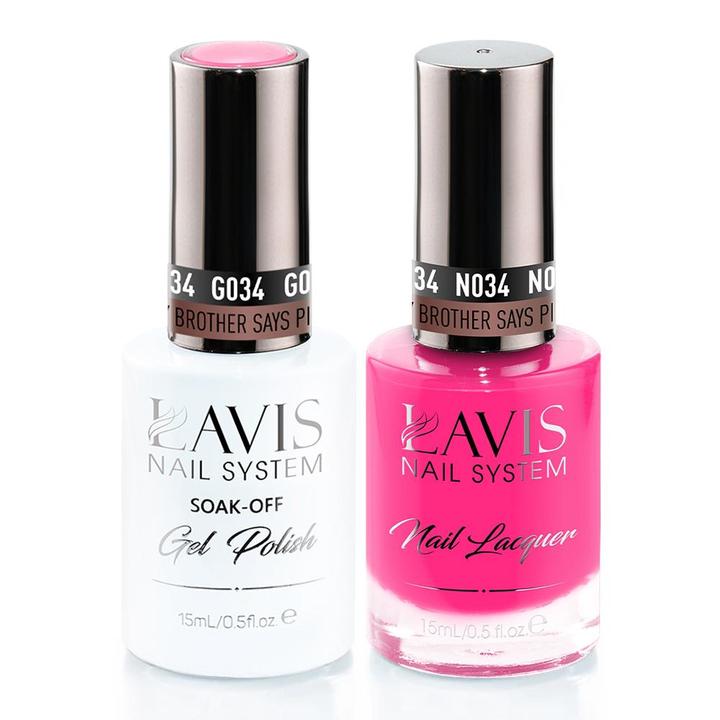 LAVIS Holiday Gift Bundle: 4 Gel & Lacquer, 1 Base Gel, 1 Top Gel - 026, 067, 034, 031 - DTK Nail Supply