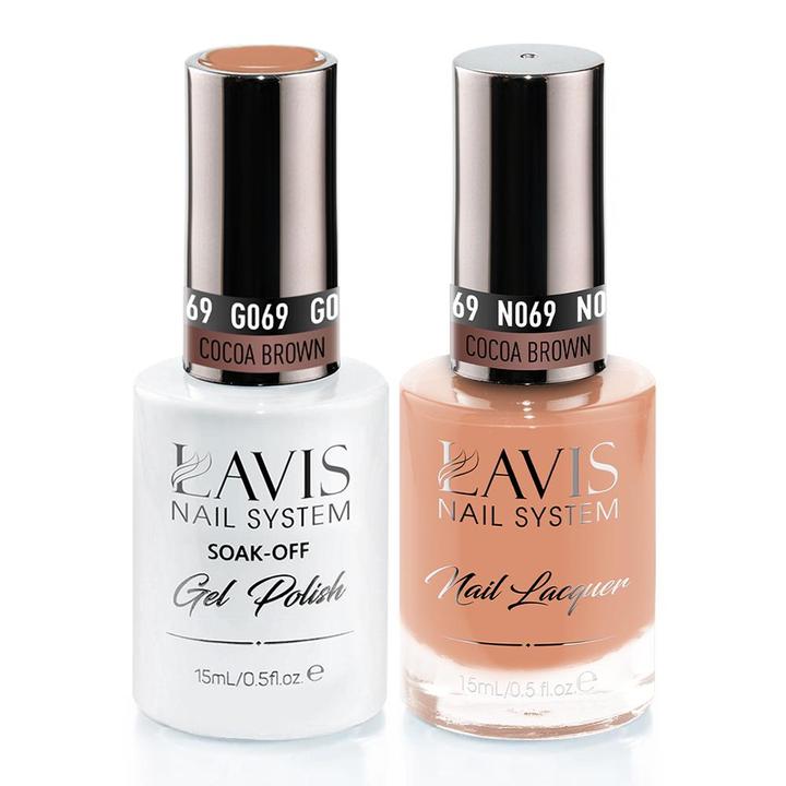 LAVIS Holiday Gift Bundle: 4 Gel & Lacquer, 1 Base Gel, 1 Top Gel - 044, 045, 069, 043 - DTK Nail Supply