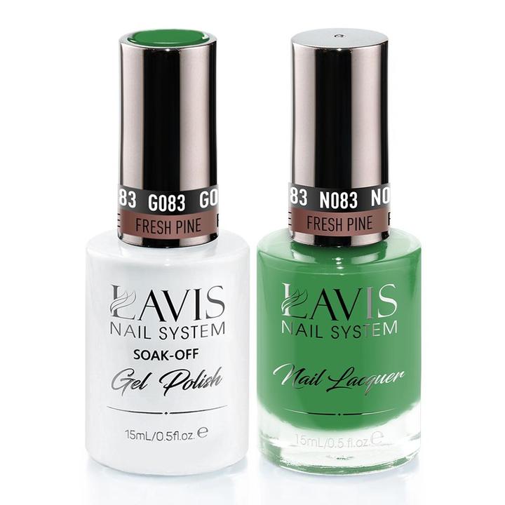 LAVIS Holiday Gift Bundle: 4 Gel & Lacquer, 1 Base Gel, 1 Top Gel - 054, 094, 095, 083 - DTK Nail Supply