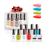 LAVIS Holiday Gift Bundle: 4 Gel & Lacquer, 1 Base Gel, 1 Top Gel - 073, 035, 036, 085 - DTK Nail Supply