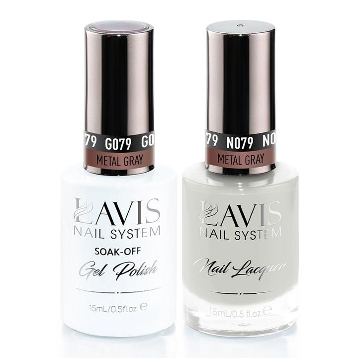 LAVIS Holiday Gift Bundle: 4 Gel & Lacquer, 1 Base Gel, 1 Top Gel - 079, 053, 056, 012 - DTK Nail Supply