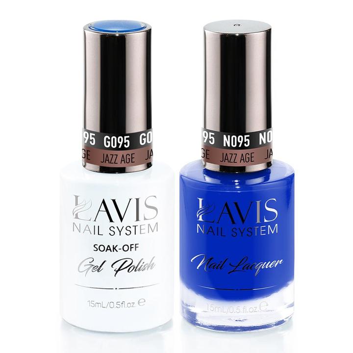 LAVIS Holiday Gift Bundle: 4 Gel & Lacquer, 1 Base Gel, 1 Top Gel - 094, 095, 108, 097 - DTK Nail Supply