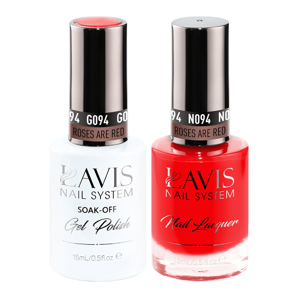 LAVIS Holiday Gift Bundle: 7 Gel & Lacquer, 1 Base Gel, 1 Top Gel - 054, 094, 095, 084, 083, 108, 079 - DTK Nail Supply