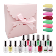 LAVIS Holiday Gift Bundle Set 11: 7 Gel & Lacquer, 1 Base Gel, 1 Top Gel - 181; 149; 161; 006; 189; 043; 170 - DTK Nail Supply