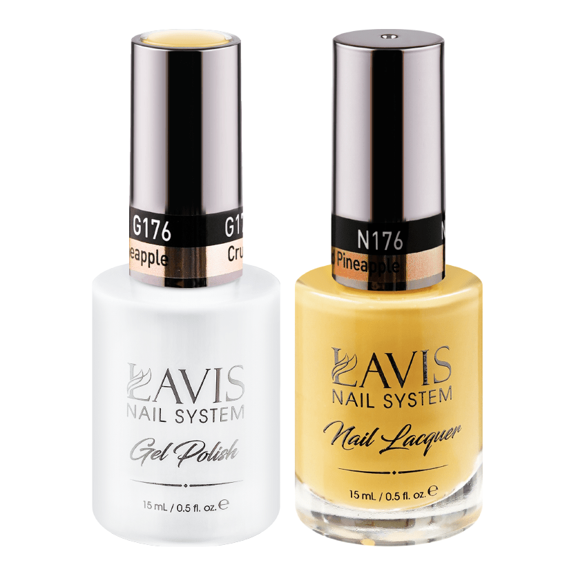LAVIS Holiday Gift Bundle Set 12: 7 Gel & Lacquer, 1 Base Gel, 1 Top Gel - 216; 221; 176; 191; 171; 175; 185 - DTK Nail Supply