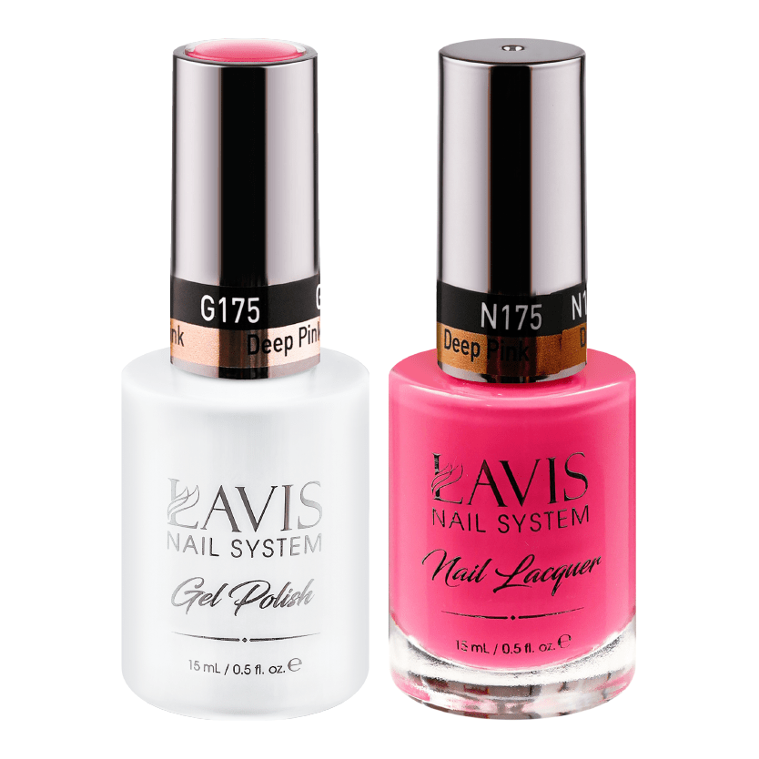 LAVIS Holiday Gift Bundle Set 12: 7 Gel & Lacquer, 1 Base Gel, 1 Top Gel - 216; 221; 176; 191; 171; 175; 185 - DTK Nail Supply